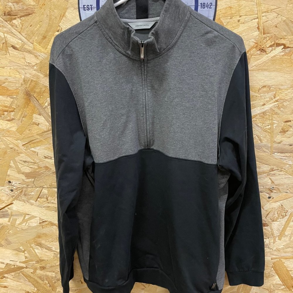 MENS ASHWORTH GOLF HALF ZIP PULLOVER